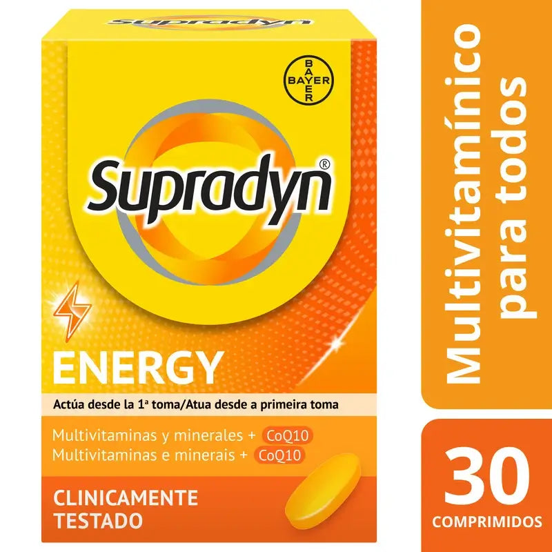 Supradyn Energy – vitamíny, minerály a denná dávka energie, 30 tabliet