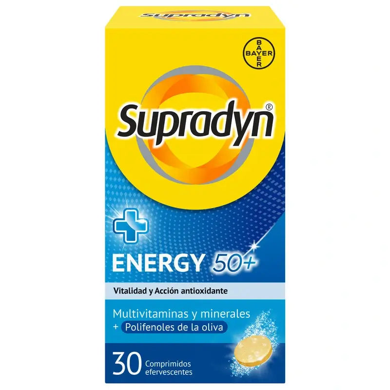 Supradyn Energy 50+ Vitamíny a energia, 30 šumivých tabliet