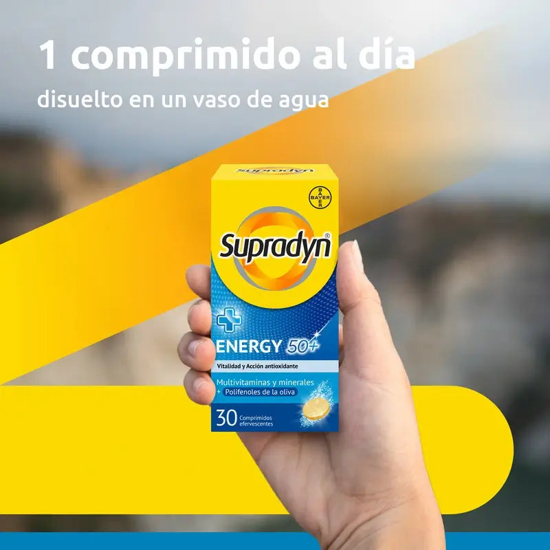 Supradyn Energy 50+ Vitamíny a energia, 30 šumivých tabliet