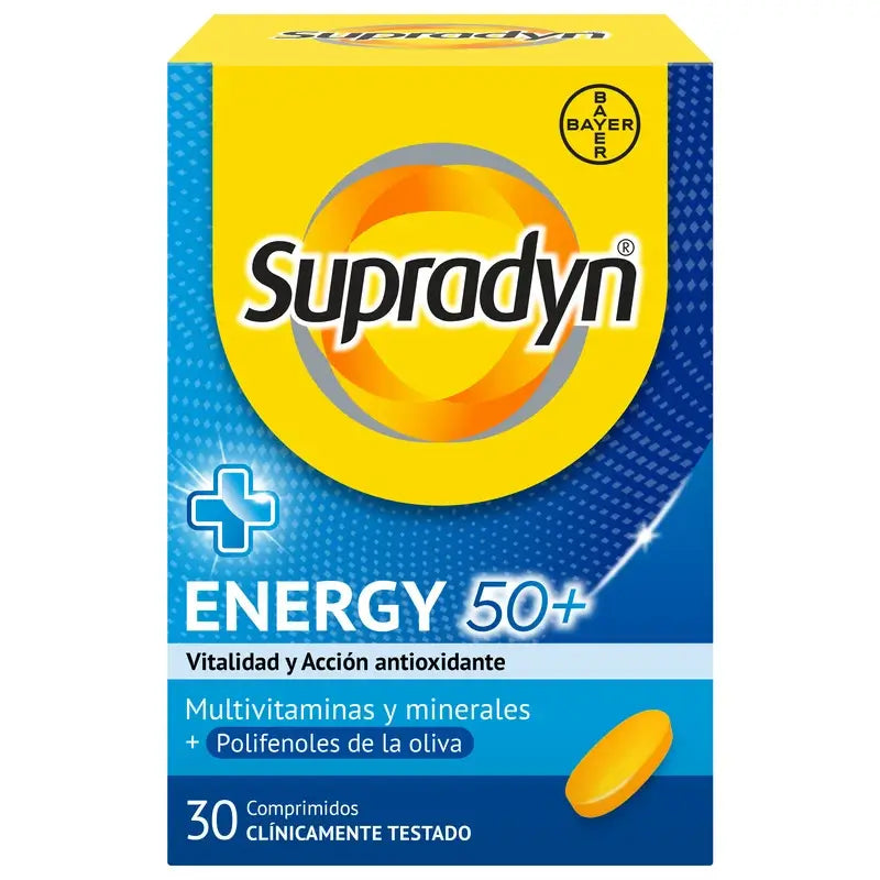 Supradyn Energy 50+ – vitamíny, minerály a energia, 30 tabliet