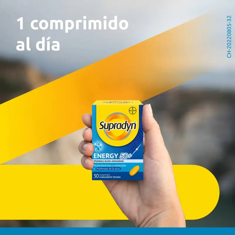 Supradyn Energy 50+ – vitamíny, minerály a energia, 30 tabliet