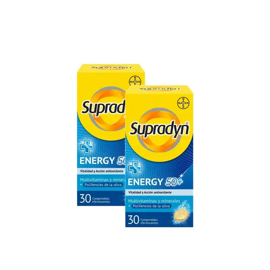 Supradyn Energy 50+ Vitamíny a energia, balenie 2 x 30 šumivých tabliet