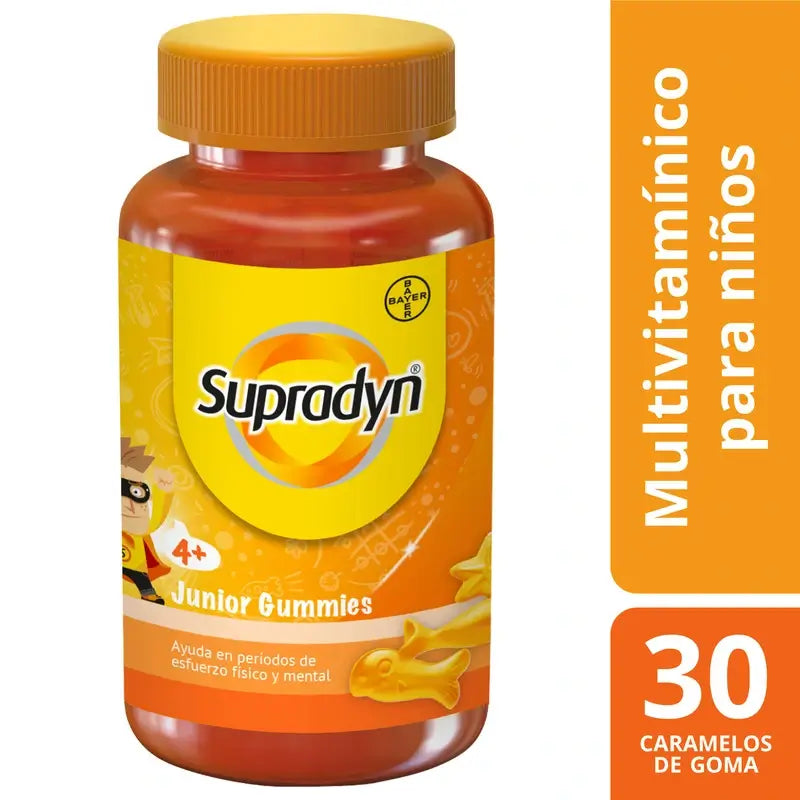 Supradyn Junior Gummies – vitamíny a energia pre deti, 30 žuvačiek
