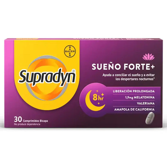 Supradyn Sueño Forte+ znižuje počet nočných prebudení, 30 tabliet