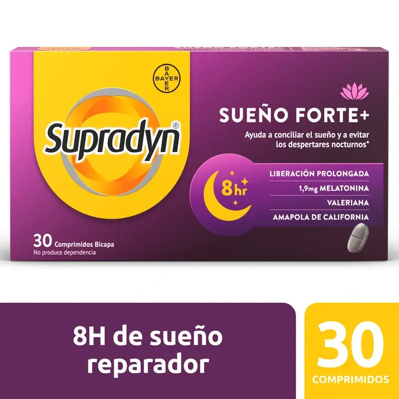 Supradyn Sueño Forte+ znižuje počet nočných prebudení, 30 tabliet