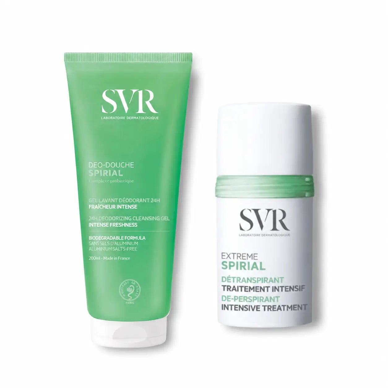 Svr Pack  Spirial dezodorant a sprchový gél 200 ml + Spirial dezodorant Extreme 20 ml
