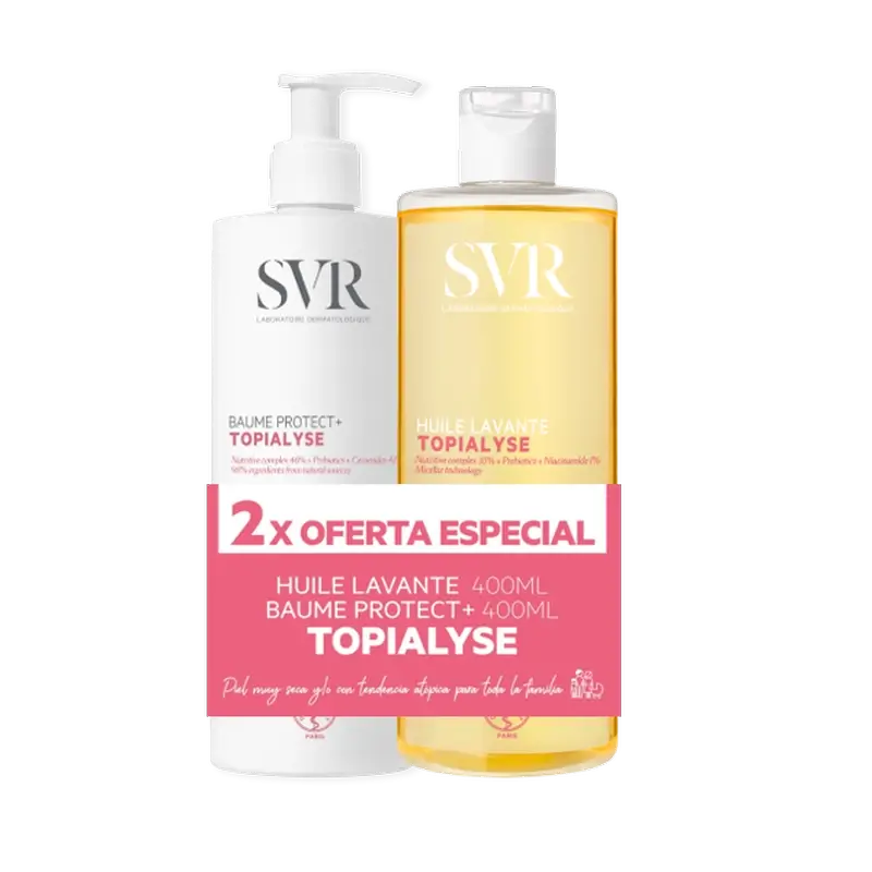 Svr Topialyse Duo Ochranný balzam 400 ml + Olej 400 ml