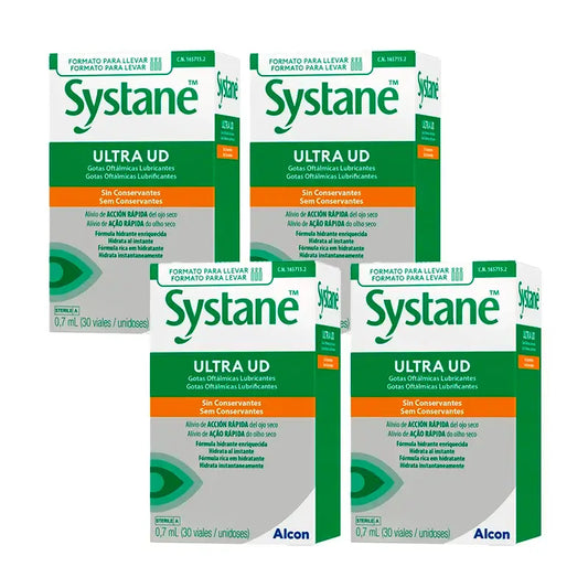 Systane Ultra, Pack 4 X 30 Units 0,7 Ml
