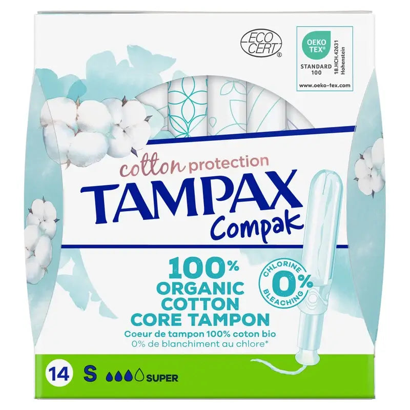 TAMPAX Cotton Protection Super tampóny s aplikátorom, 16 kusov