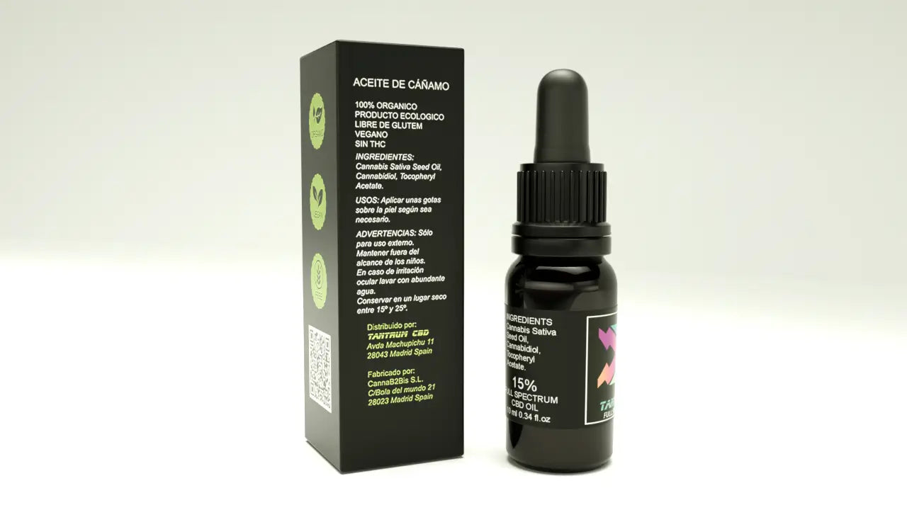 Tantrum CBD olej s plným spektrom 15 % HSO, 10 ml