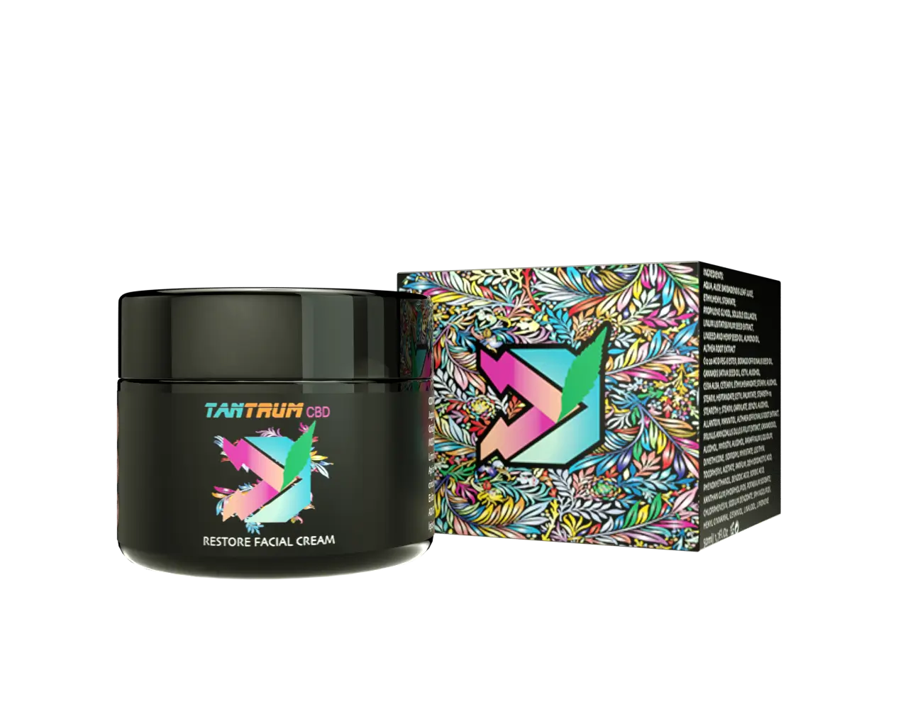 Tantrum Obličajový krém Restore s CBD, 50 ml