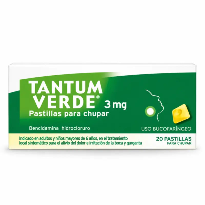 Tantum Verde Menta 20 pastiliek na cmúľanie