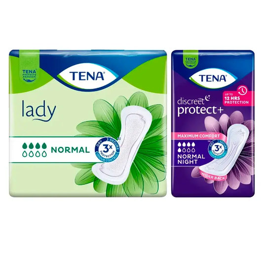 TENA Lady Normal 1 x 24 ks + TENA Discreet Normal Night 1 x 10 ks – 1 TÝŽDEŇ