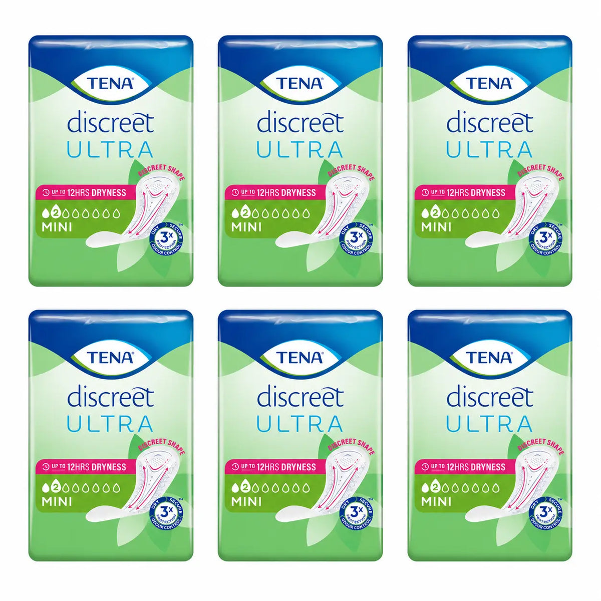TENA Pack Discreet Mini, 6 × 20 kusov