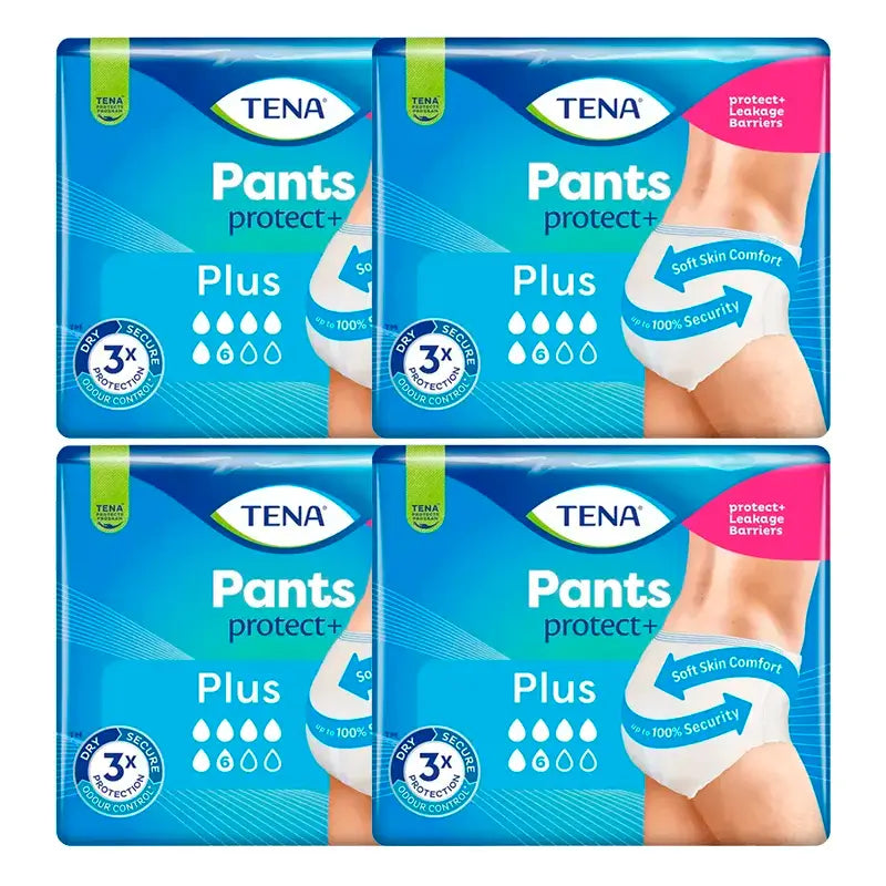 TENA Pack Pants Plus, veľkosť L, 4 balenia po 14 kusoch