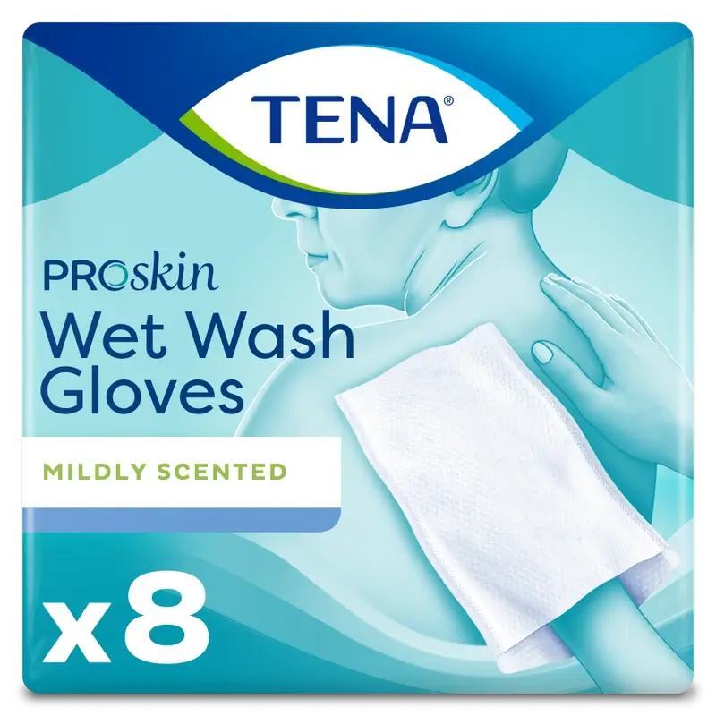 Tena Proskin vlhké rukavice, 8 kusov
