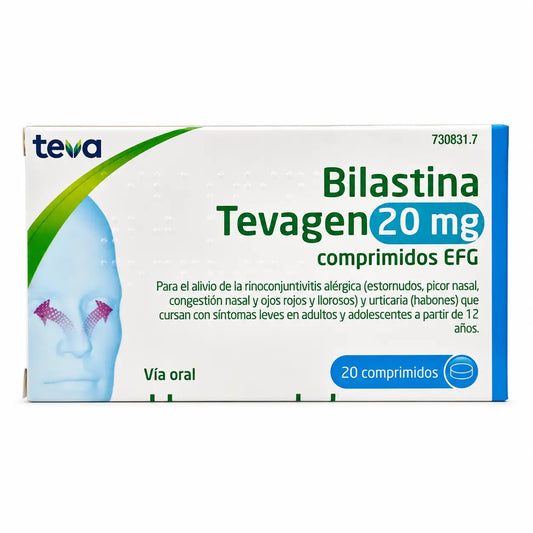 Bilastina Tevagen 20 mg Efg, 20 tabliet