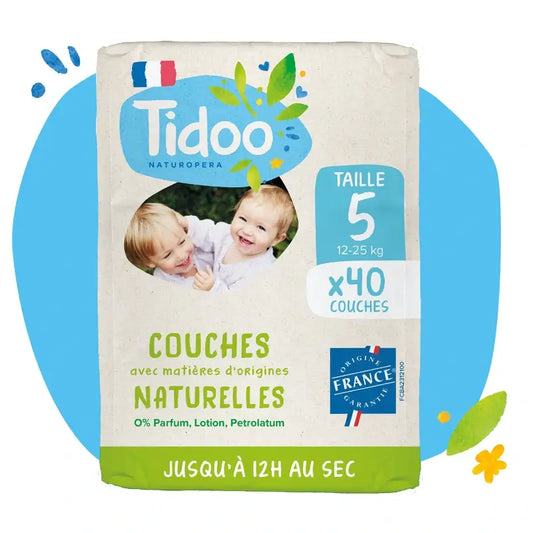 Tidoo Plienky veľkosť 5 12/25 kg Eco, 40 kusov