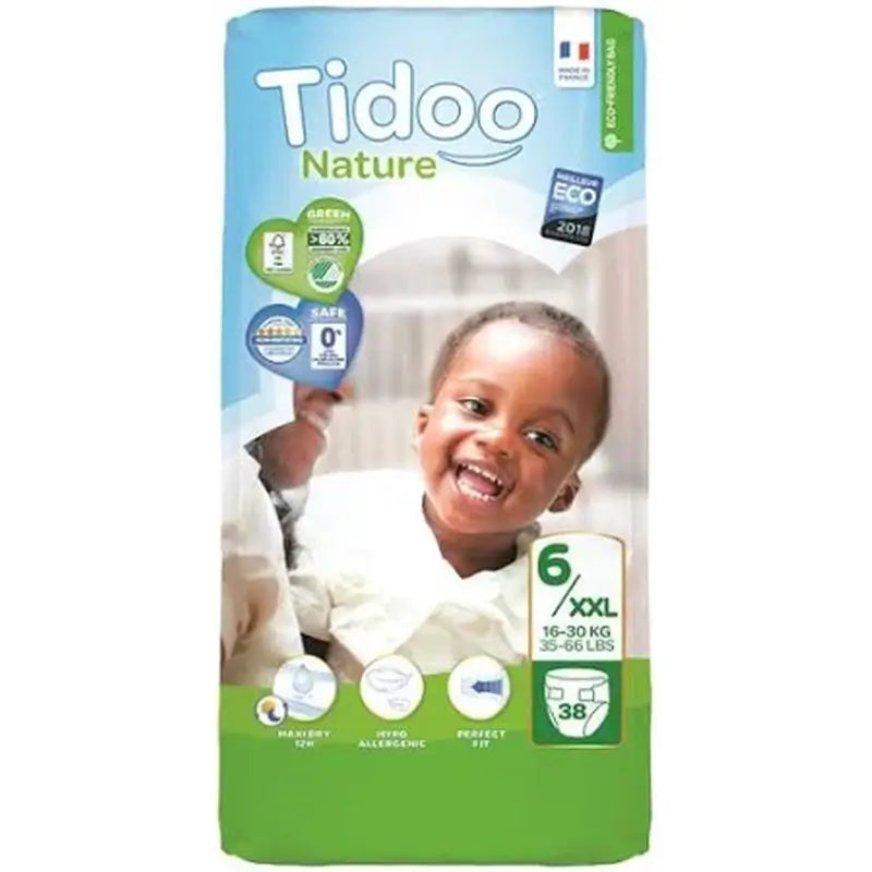 Tidoo Plienky veľkosť 6 16/30 kg Eco, 25 kusov