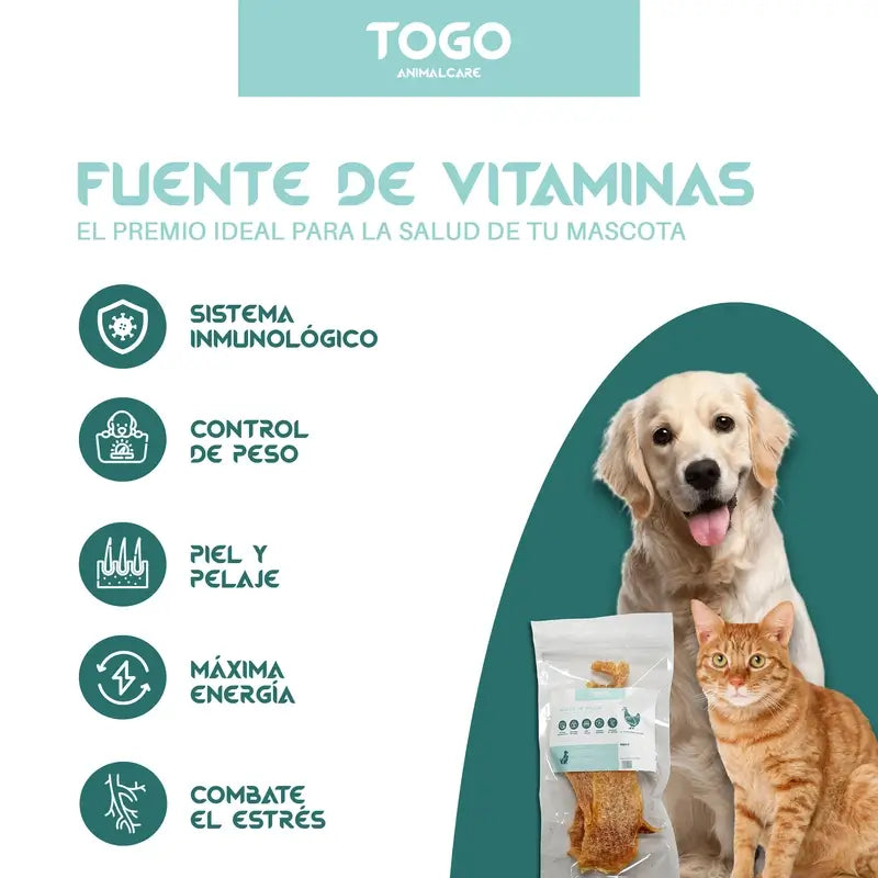 Togo Snack Natural – kuracie prúžky, balenie po 3 kusoch
