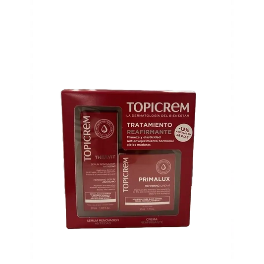 Topicrem Anti-aging darčeková sada Theavit sérum 30 ml + Primalux krém 50 ml 15 % 