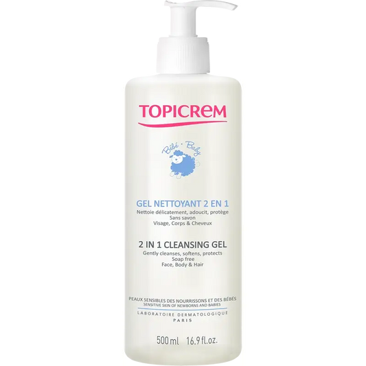 Topicrem Baby Čistiaci gél 2 v 1, 500 ml