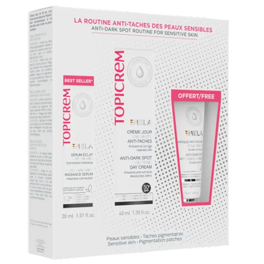Topicrem Sada Mela: sérum 30 ml + denný krém 40 ml + maska 50 ml  