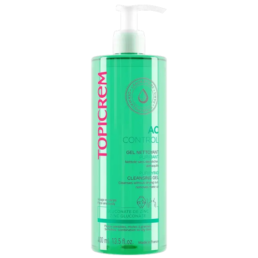 Topicrem Ac Control Čistiaci a purifikačný gél, 400 ml