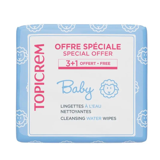 Topicrem Pack Baby vlhčené utierky 3+1, 60 kusov