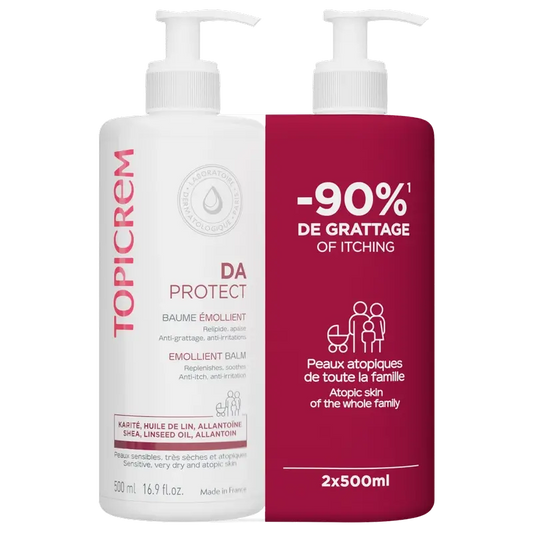 Topicrem Pack Dúo Da Protect Zjemňujúci balzam 500 ml, 2. kus, 50 % 