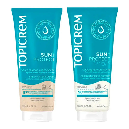 Topicrem Sun Protect Sprchový gél + Aftersun, balenie 200 ml