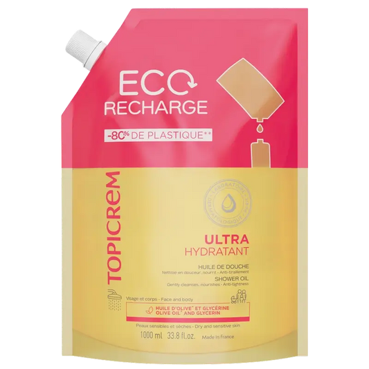 Topicrem Uh – náplň ultra-hydratačného sprchového oleja, 1 l