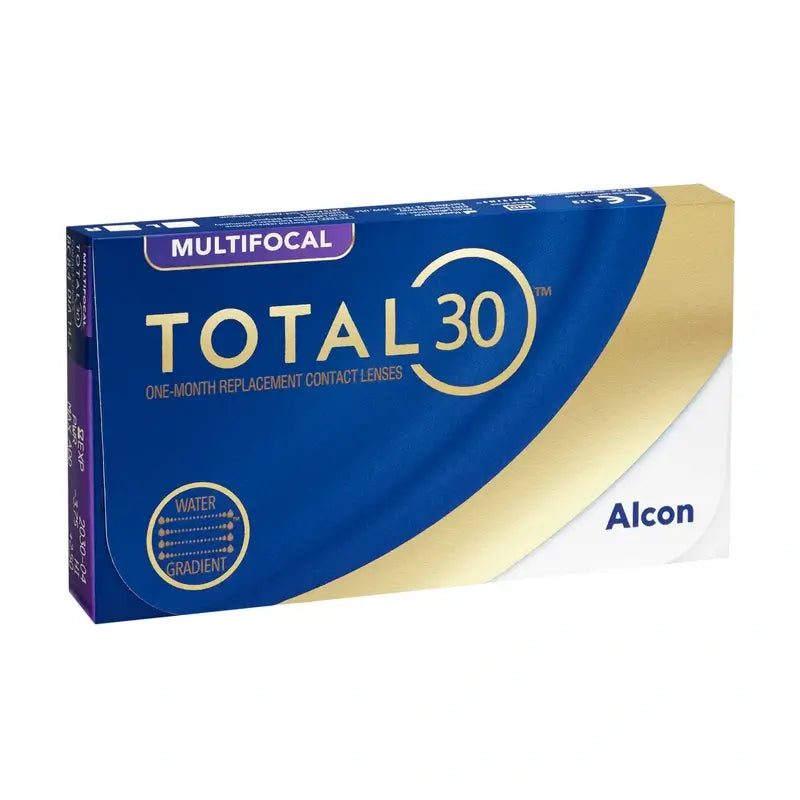 Total30 mesačné multifokálne kontaktné šošovky, 3 kusy
