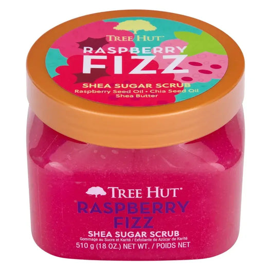 Tree Hut Cukrový peeling, malina, Raspberry Fizz, 510 g