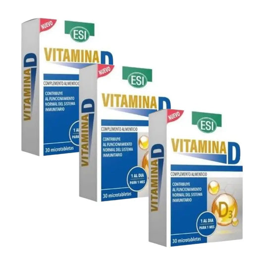 Trepatdiet-Esi Vitamín D, balenie 3 x 30 tabliet