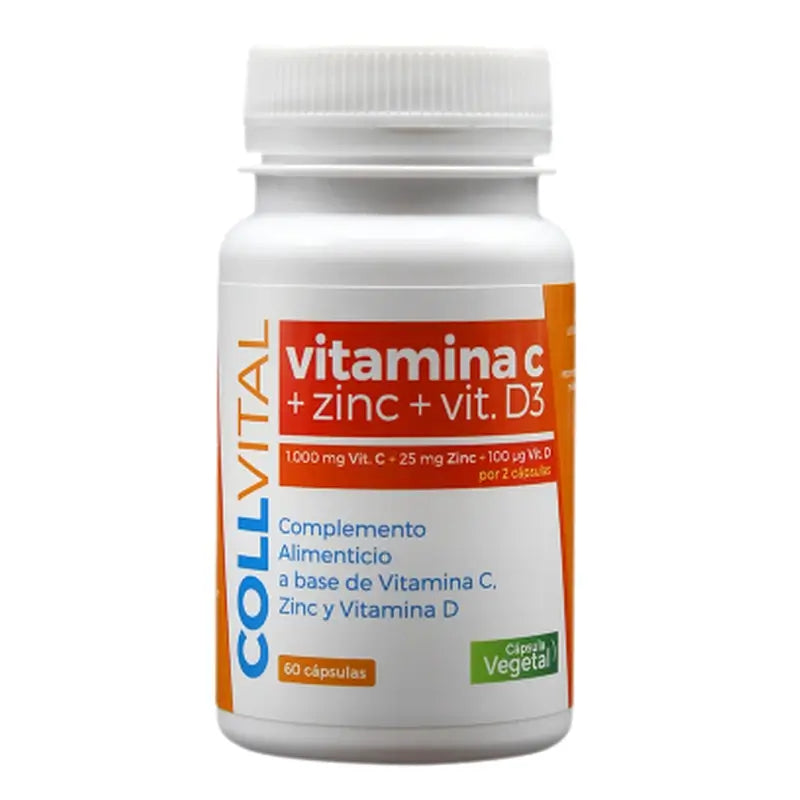 Triconatura Vitamín C + zinok + vitamín D3, 60 kapsúl, Collvital