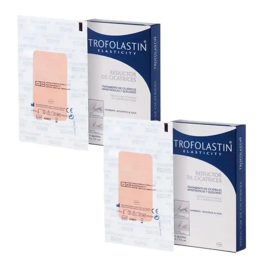 Trofolastin Scar Reducer 5 x 7.5 cm, 5 Patches, Pack of 2