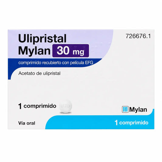 Ulipristal Mylan Efg 30 mg, 1 filmom obalená tableta