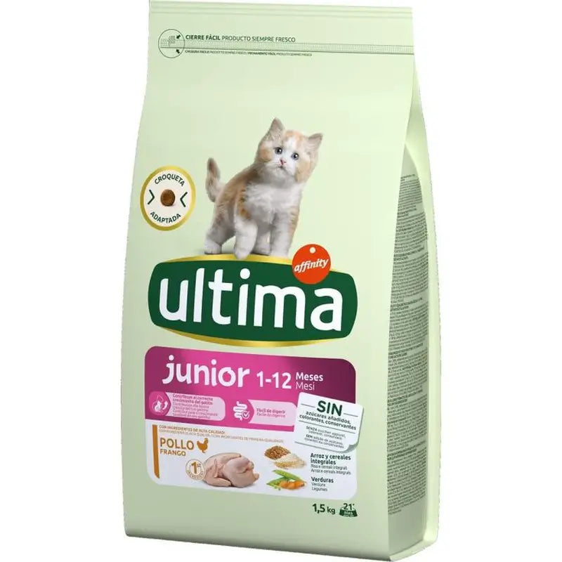 Ultima krmivo pre mačky Cat Junior, 1,5 kg