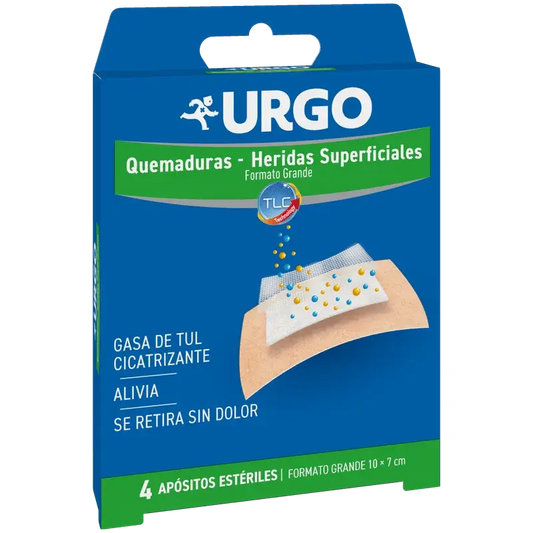 Urgo – sterilné obväzy na popáleniny a povrchové rany, 10 × 7 cm