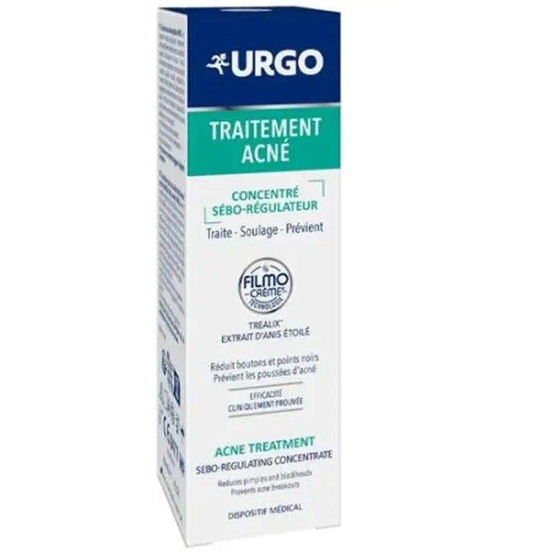 Urgo Koncentrát na liečbu akné s reguláciou mazu, 30 ml