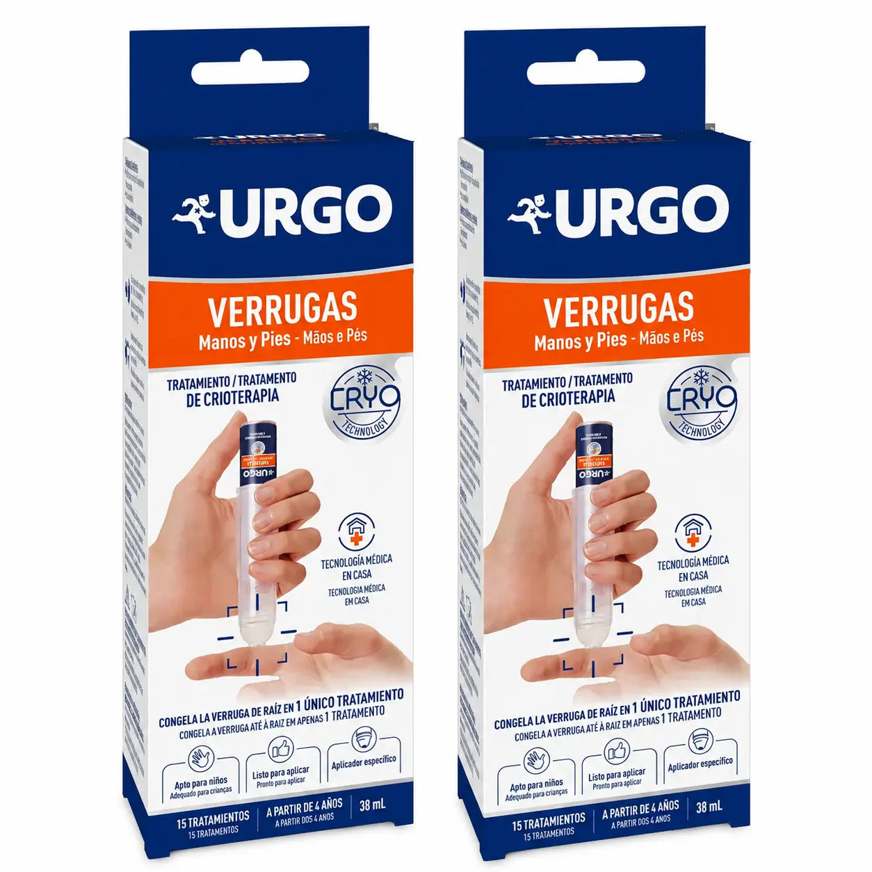 Urgo na bradavice – kryoterapia – fľaštička 38 ml, 15 ošetrení, balenie po 2 ks
