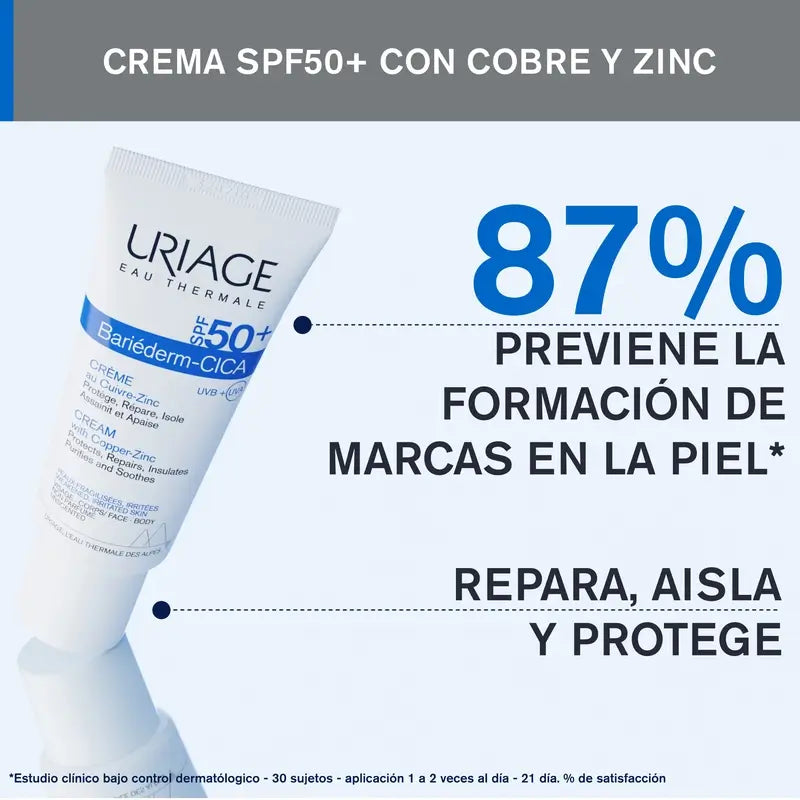 Uriage Bariéderm Cica krém SPF 50+ 40 ml