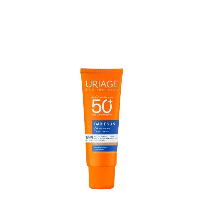 Uriage Bariésun Kompaktný minerálny krém SPF 50+ Zlatá farba 10 g