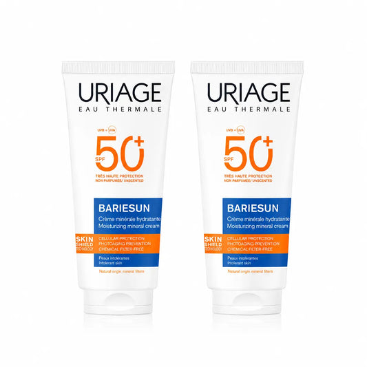 Uriage Bariésun Minerálny krém SPF 50+ 100 ml, balenie po 2 ks