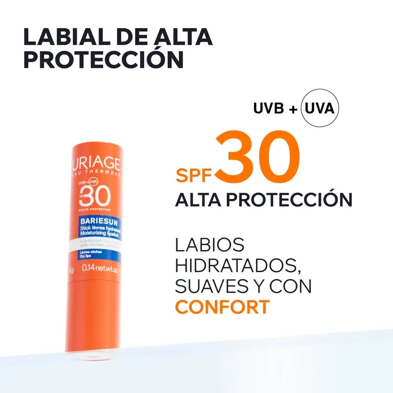 Uriage Bariésun balzam na pery SPF 30 4 g