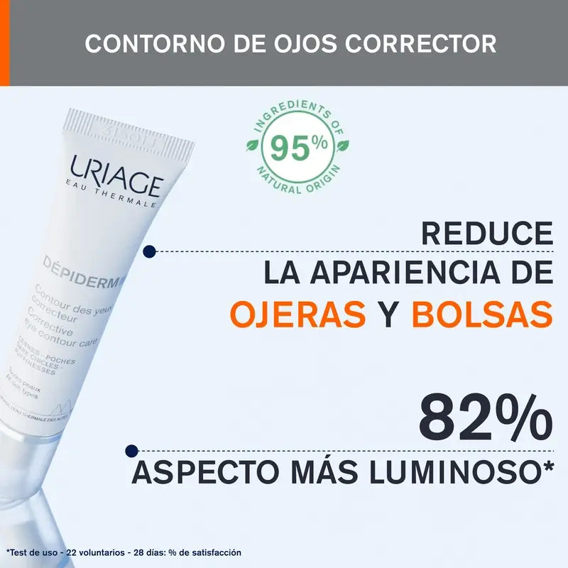 Uriage Dépiderm Ošetrenie okolia očí proti pigmentovým škvrnám a pre rozjasnenie, 15 ml