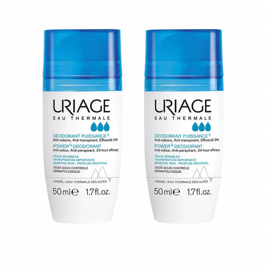 Uriage Triactivo dezodorant 50 ml, účinnosť 24 hodín, balenie po 2 ks