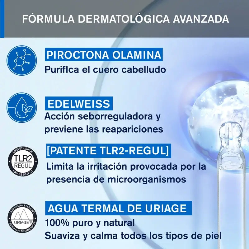 Uriage Ds Hair Jemný vyvažujúci šampón 500 ml