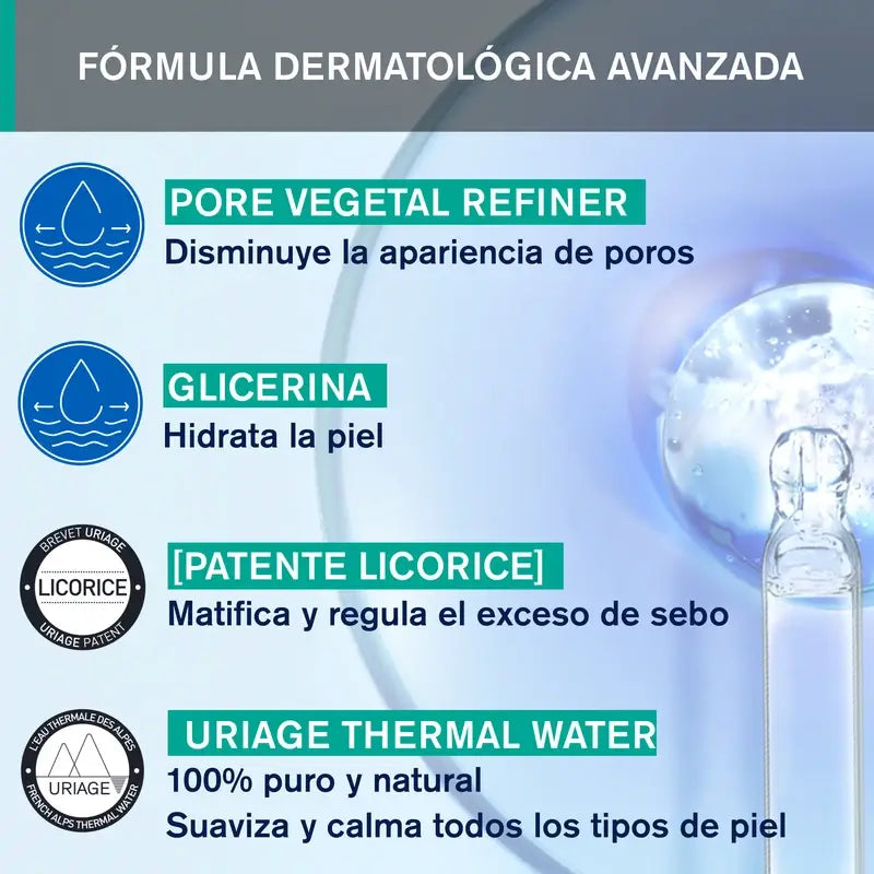 Uriage Hyséac Mat 40 ml – regulácia lesku a pórov